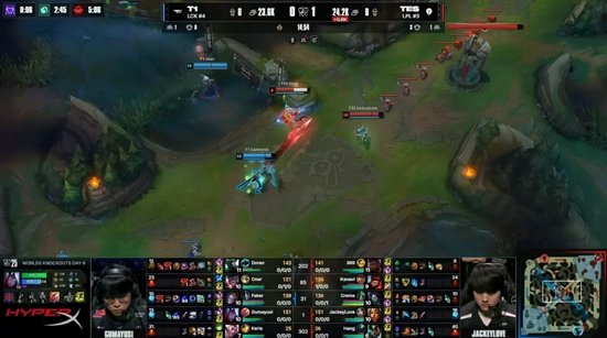 TES发布对阵WBG赛后返图：明暗无辄，我们会坚定地越过夜幕